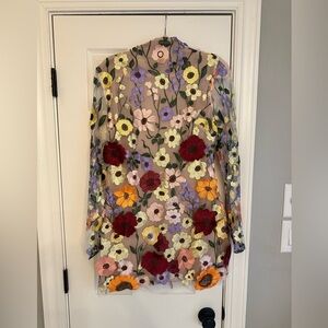 Taylor swift inspired floral, backless mini dress